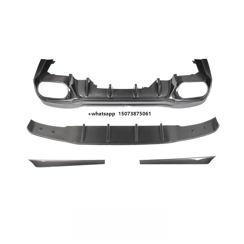 Paktechz Dry Carbon Fiber Body Kit Rear Diffuser for W118 C118 CLA35 CLA45S