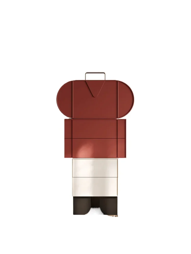 

Italian designer chest of drawers against the wall, bedroom simple modern storage, living room locker