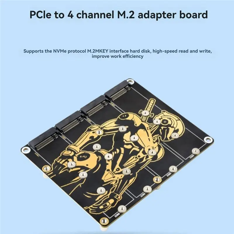 waveshare-pcle-to4-channel-m2-adapter-board-forraspberry-pi-5-supports-nvme-hard-drives-withled-indicator