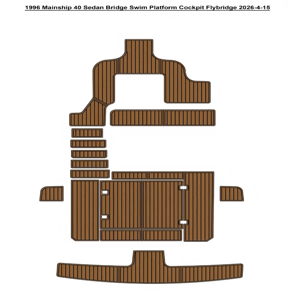 

Напольный коврик из ЭВА-пены под тик для палубы катера SeaDek Style, 1996 Mainship 40 Sedan Bridge, для плавательной платформы, кокпита, флайбриджа