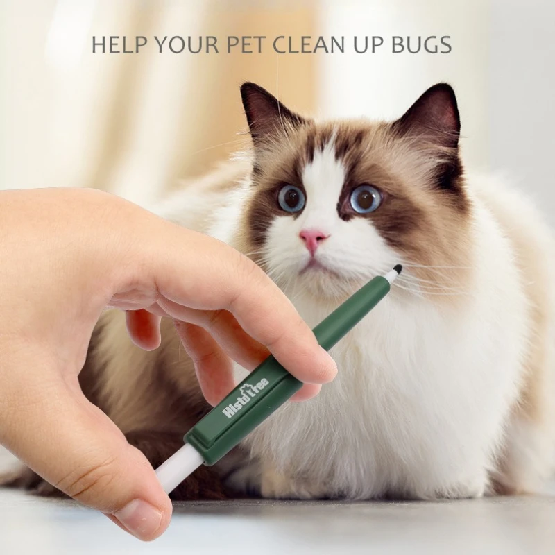 

1Pc Pet Tick Twist Remover Hook Picker Flea Scratching Extractor Insect Catcher Tick Clip Lice Removal Flea Clip Tweezers pen