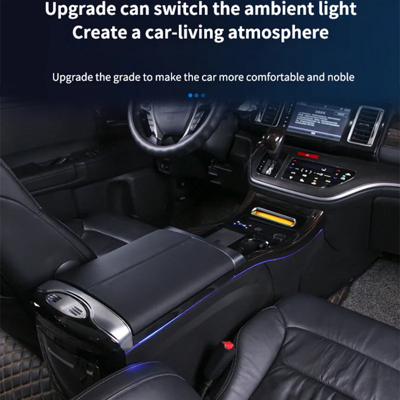 Upgrade and Modify Car Luxury Armrest Storage Box Center Console Armrest Storage Box for  Elysion Auto Accessories