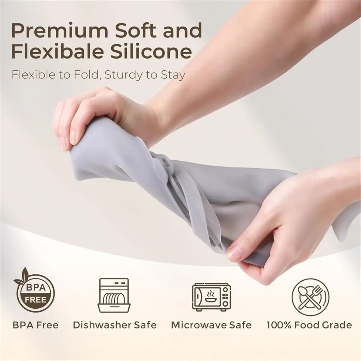 Home Tool 85oz/2500ml Silicone Microwave Steam Sterilizer Bag for Baby Bottle, Breast Pump Parts Other Toddler Accessories