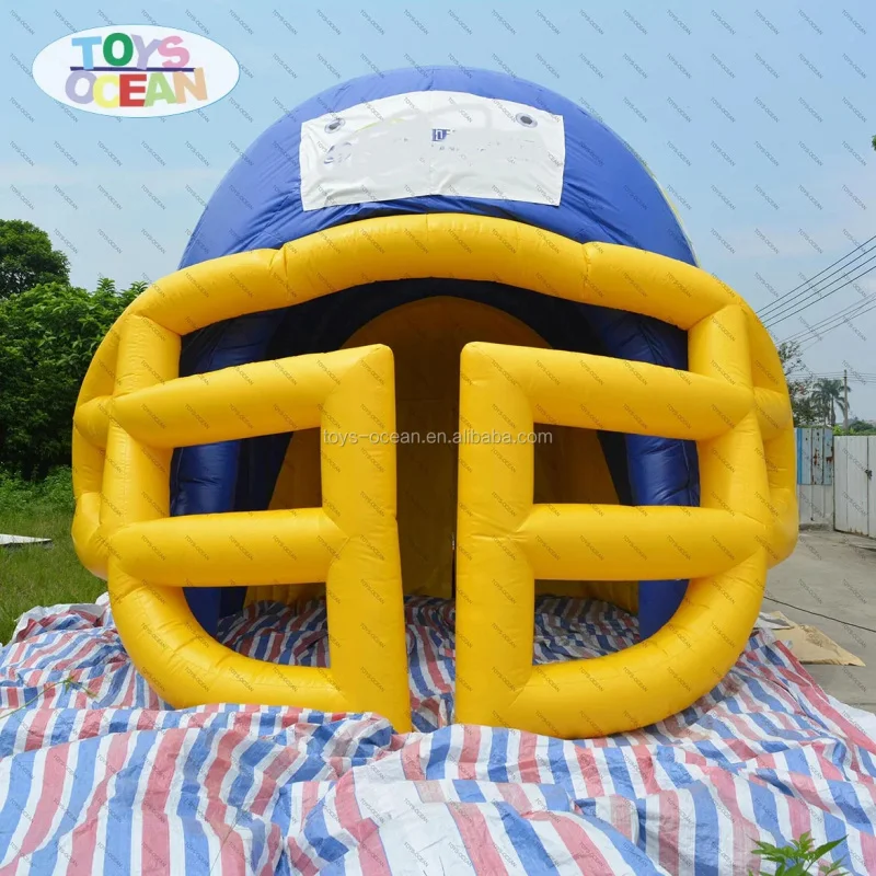 Custom Made Large Inflatable American Football Helmet with logo Printing