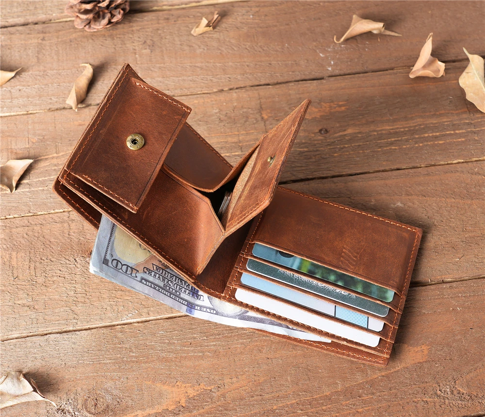 

Card Holde Leather Men Wallets Cow Leather Solid Sample Style Zipper Purse Man Card Horders Famous Brand High Quality Male Walle