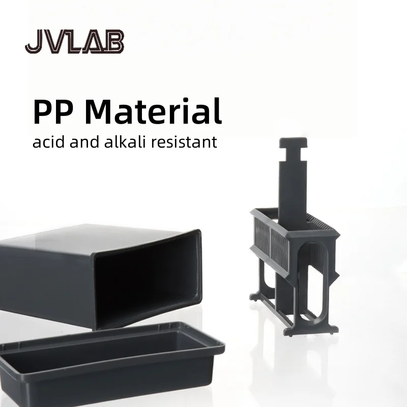 أسطوانة تلطيخ الشريحة الزجاجية البلاستيكية PP طقم إصلاح مضاد للجيل رف تلطيخ أسود أبيض رمادي أزرق مجموعة مختبر JVLAB