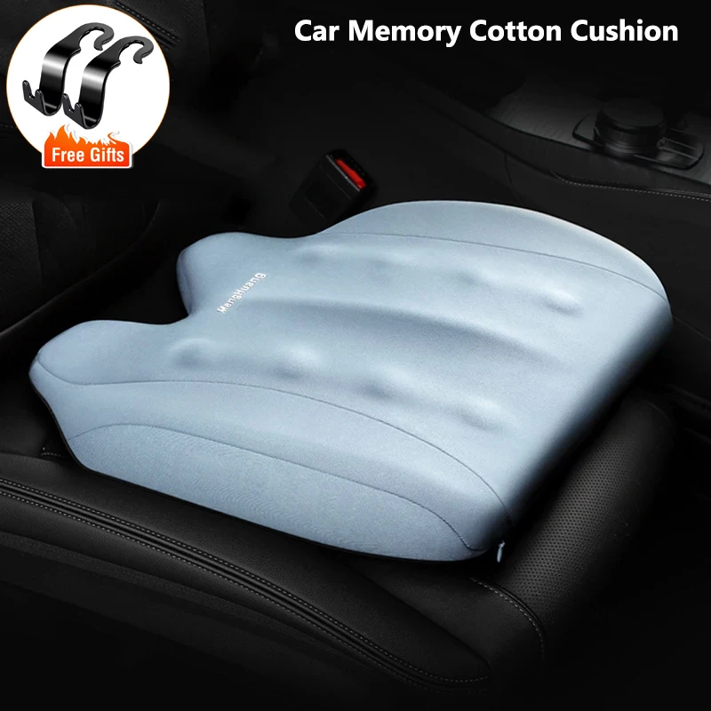 

Memory Foam Car Seat Booster Cushion Protection Lumbar Main Driver Seat Booster Mat All-season Universal For Car Home Office