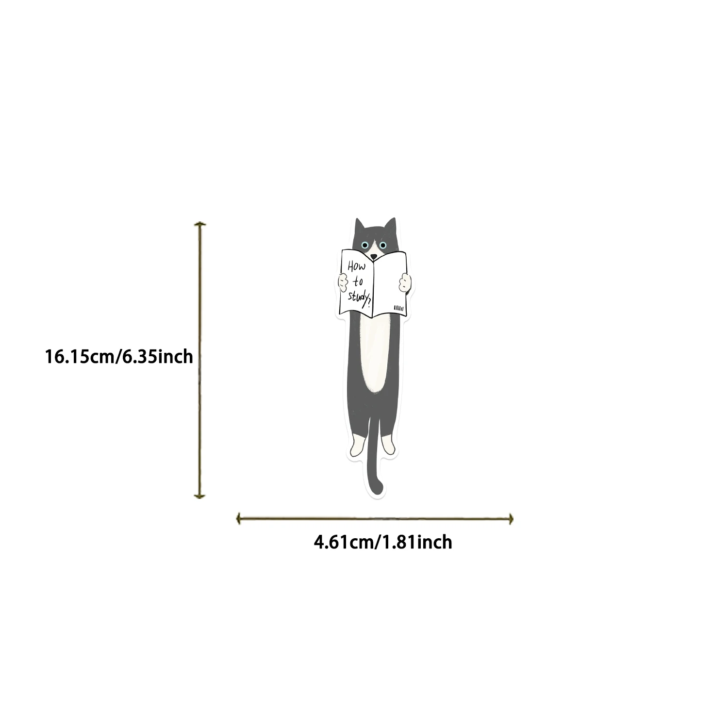 30Pcs Cat Reading Funny Animal Bookmarks - Cartoon Reading Page Markers - Creative DIY Book Labeling Decor