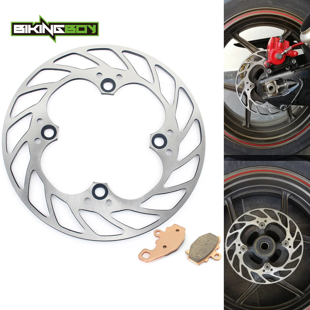 Rear Brake Disc Rotor Pads For Ninja ZX10R 04-10 ZX9R 98-03 99 00 01 ZX6R 98-02 07-12 ZX6RR ZX-6R 636 03-06 05 Versys 650 08-16