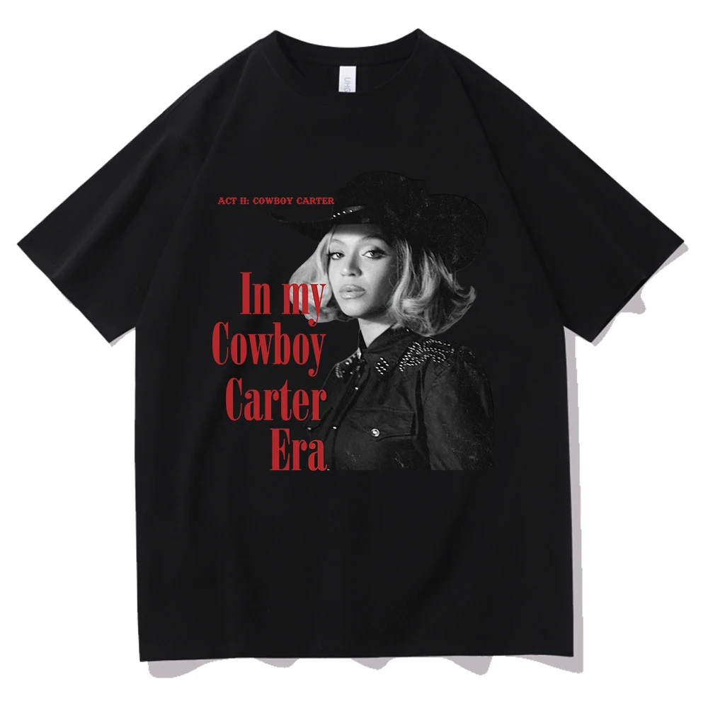 2024 Beyonce Cowboy Carter Album T-Shirts Woman Man Short Sleeve T Shirts for Fans Gift Tops