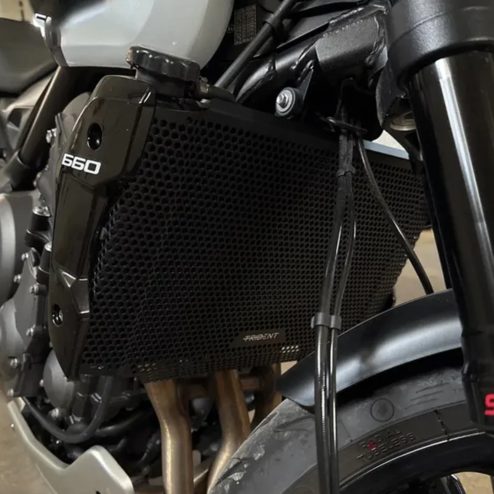 

For Trident 660 Trident660 2021 2022 2023 2024 2025 2026 Motorcycle Accessories Aluminum Radiator Grille Guard Cover Protector