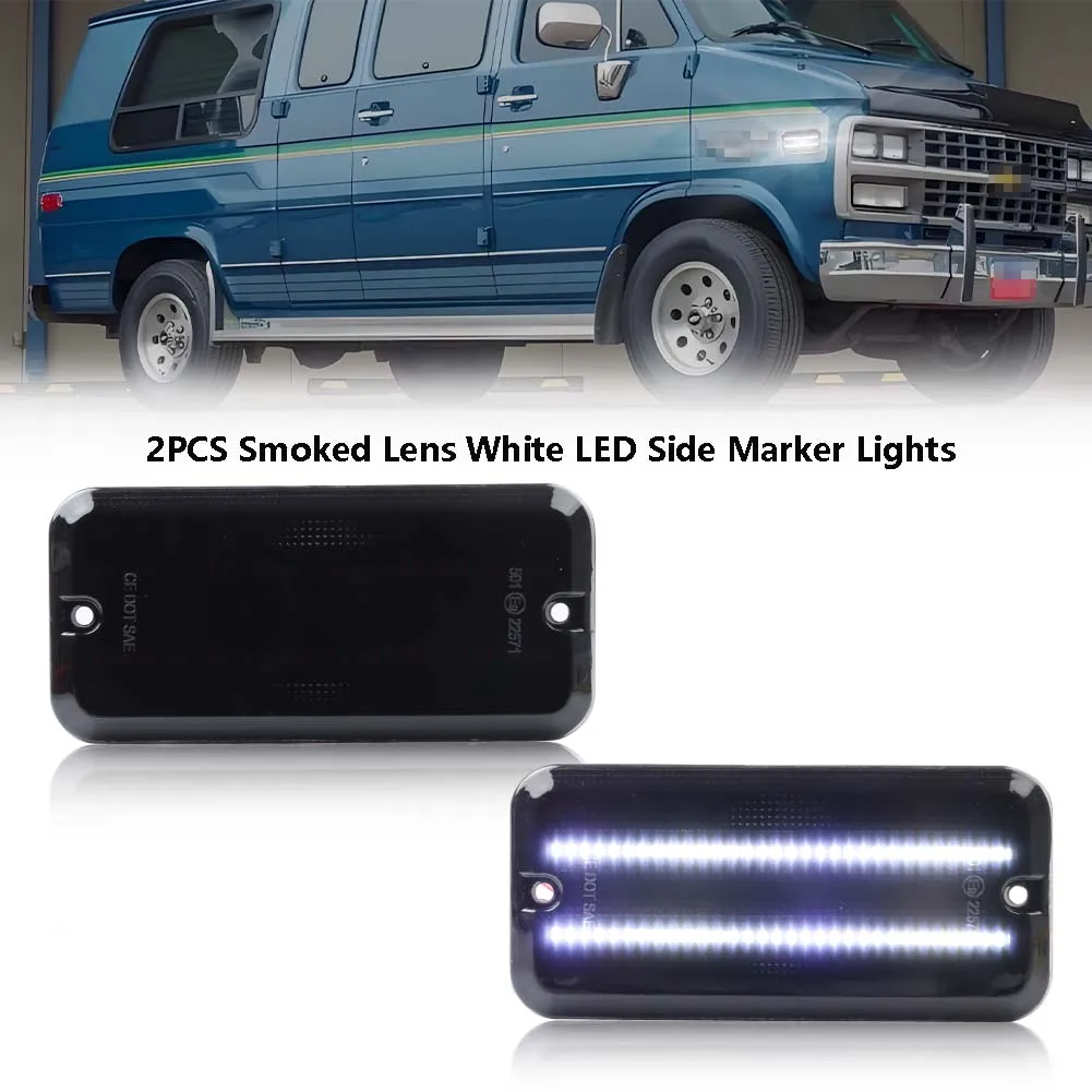 Voor/Achter Zijmarkeringslichten Richtingaanwijzers met LED Voor 1985-1995 Chevrolet G10 G20 G30 P20 P30 GMC G1500 G2500 G3500 P2500 P3500