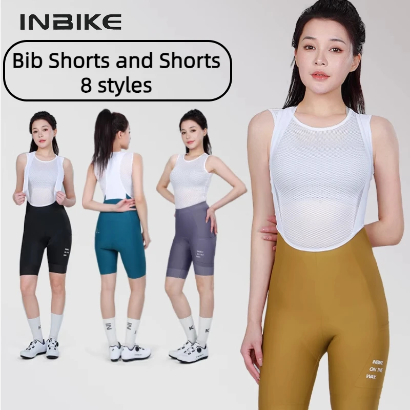 INBIKE Cycling Shorts Summer Sun Protection Cycling Shorts Anti-slip Women's Shorts Super Breathable Webbing Bicycle Clothing