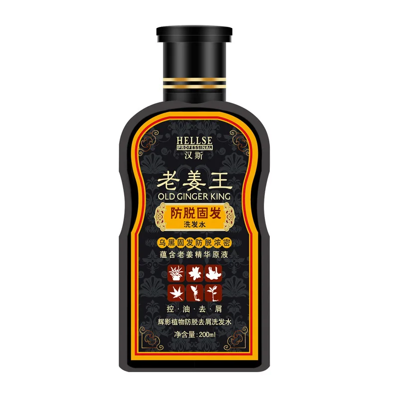 Ginger Anti-Hair Loss Shampoo, with Biota for Hair Growth, Strengthens Roots & Controls Dandruff