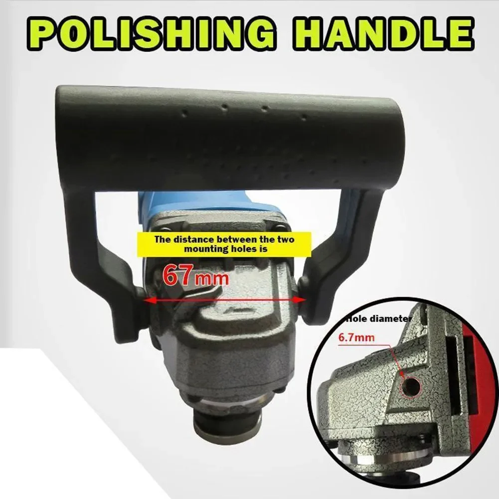 Non-Slip Polished Handle Shock-Absorbing Side ABS Plastic Angle Grinder Auxiliary Grinding Hand Tool High Quality
