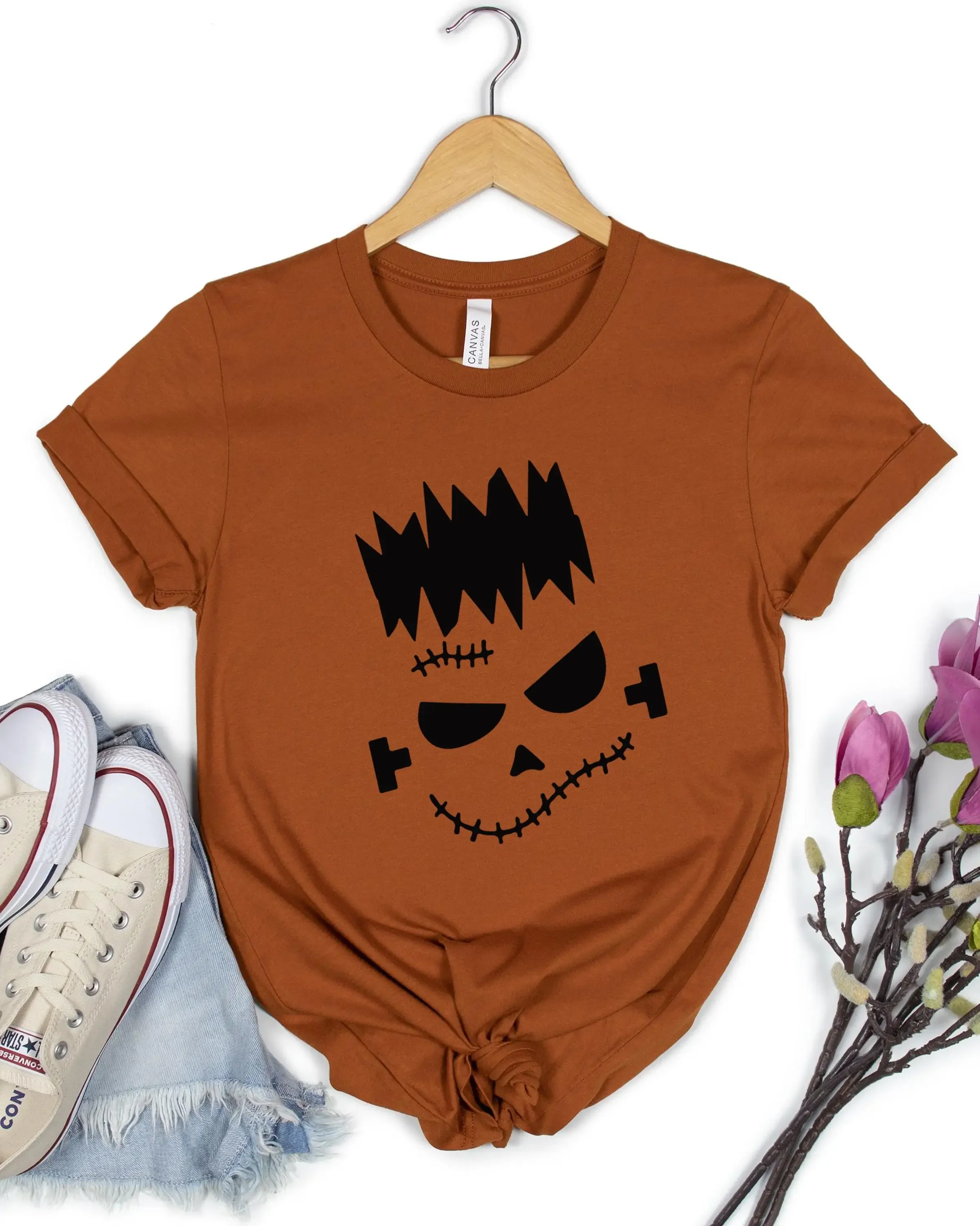 Halloween T Shirt Funny Face
