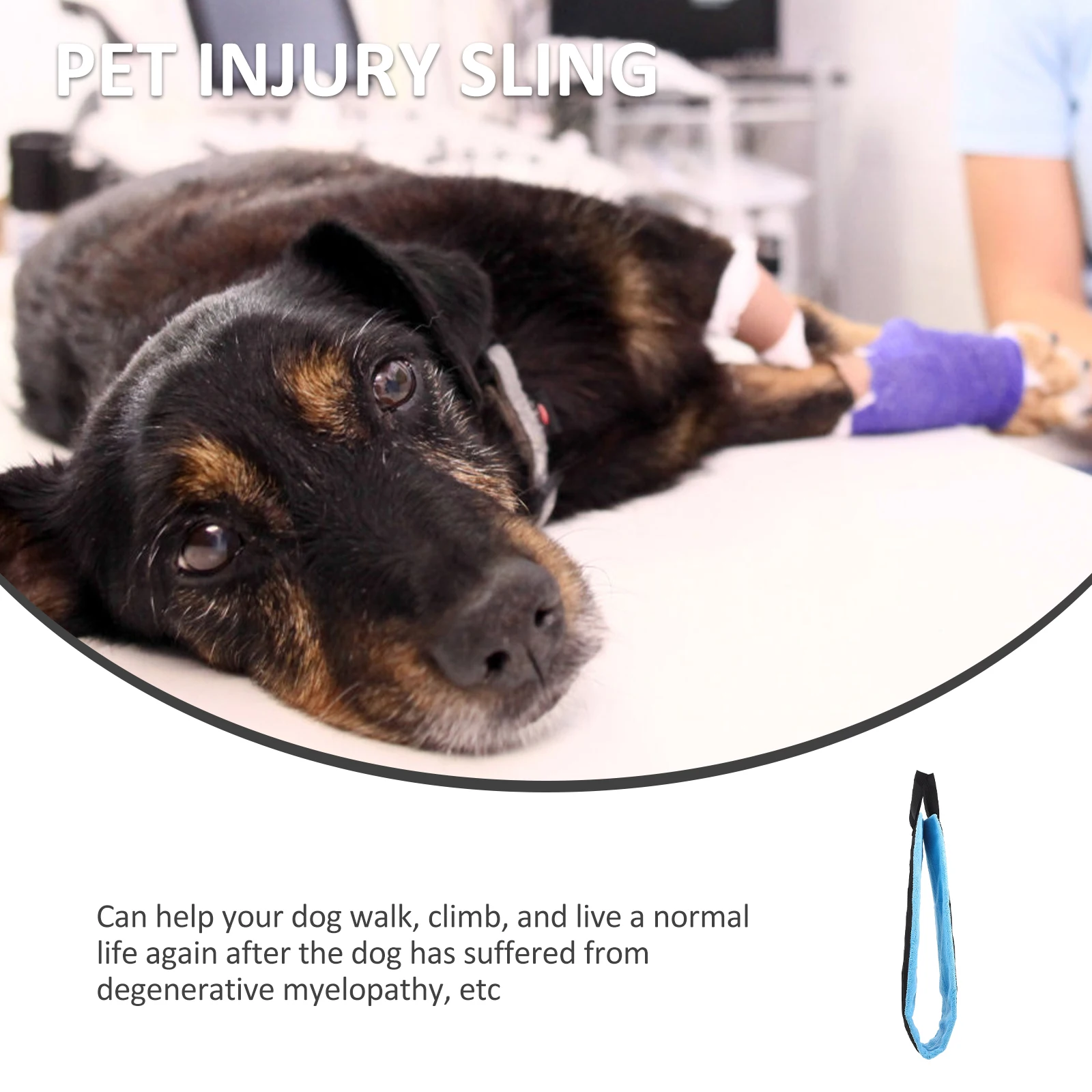 

Portable Dog Pet Auxiliary Belt 600D Oxford Cloth Hip Support Recovery Supplies Dog Harness Adjustable Long SizeRed