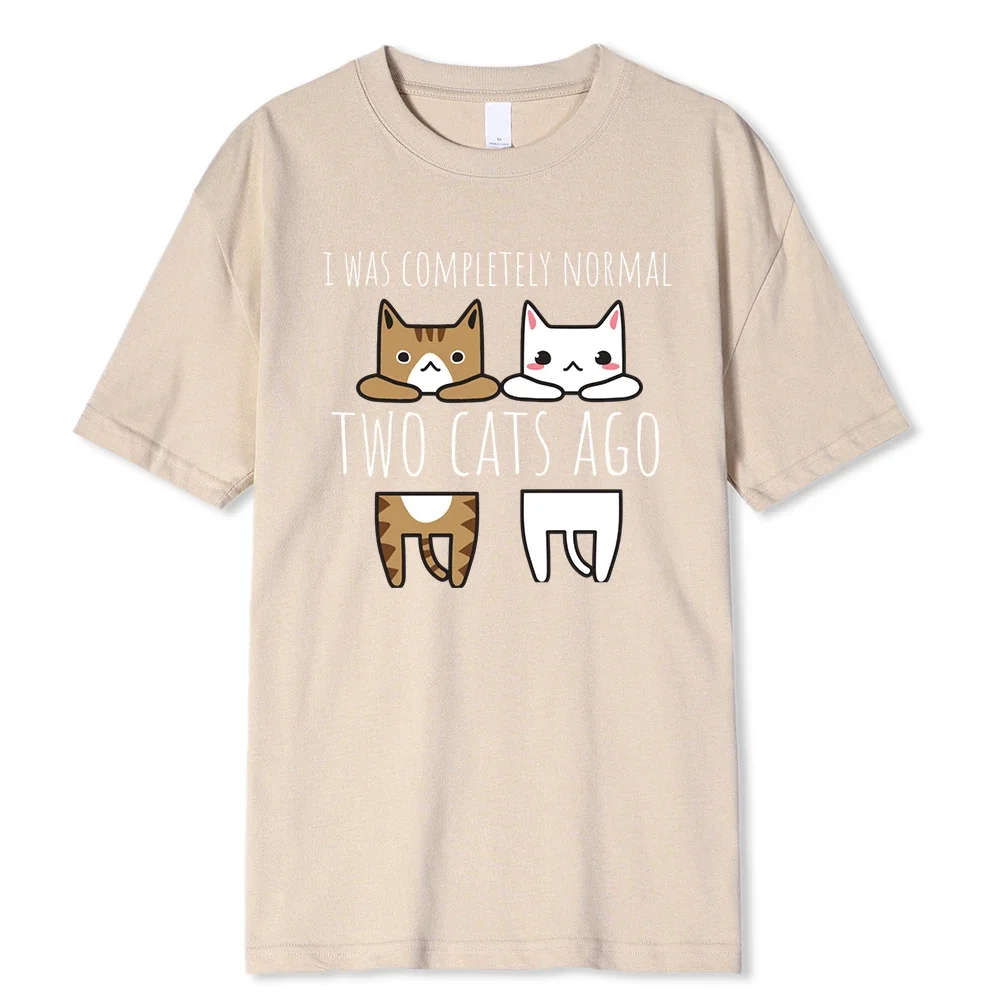 أنا عادي تمامًا قطتين، تي شيرت رجالي سابق، ملابس قابلة للتنفس، تي شيرت برقبة دائرية، قمصان قابلة للتنفس للرجال والنساء. #2
