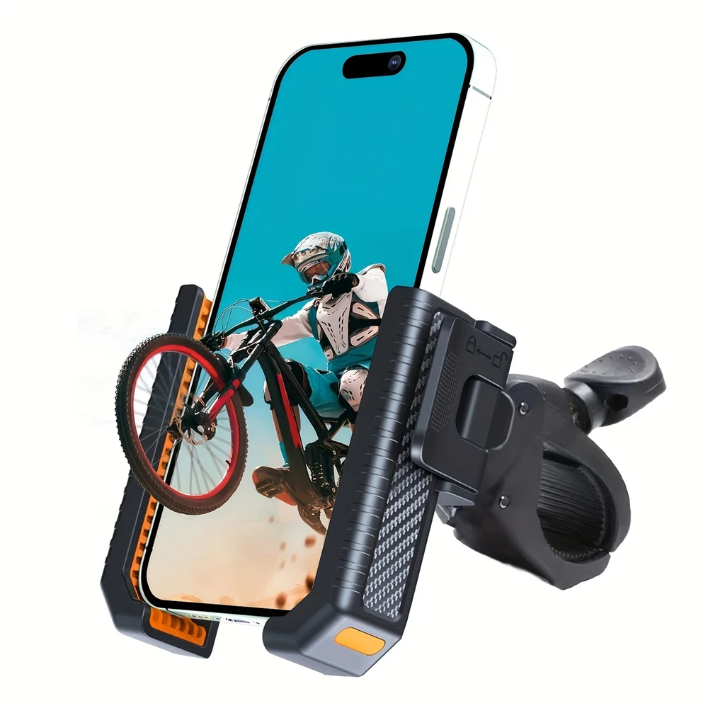 Homhu support de téléphone universel pour moto demi-boîtier conception vélo support de téléphone verrouillage rapide pour téléphones IPhone 4.7 "-7"