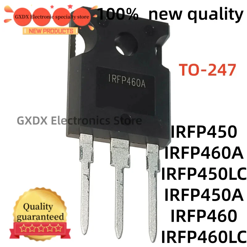 5-10piezas 100% nuevo quality IRFP450 IRFP450A TO247 IRFP450LC IRFP460 IRFP460A IRFP460LC TO-247 Field effect tube In Stock