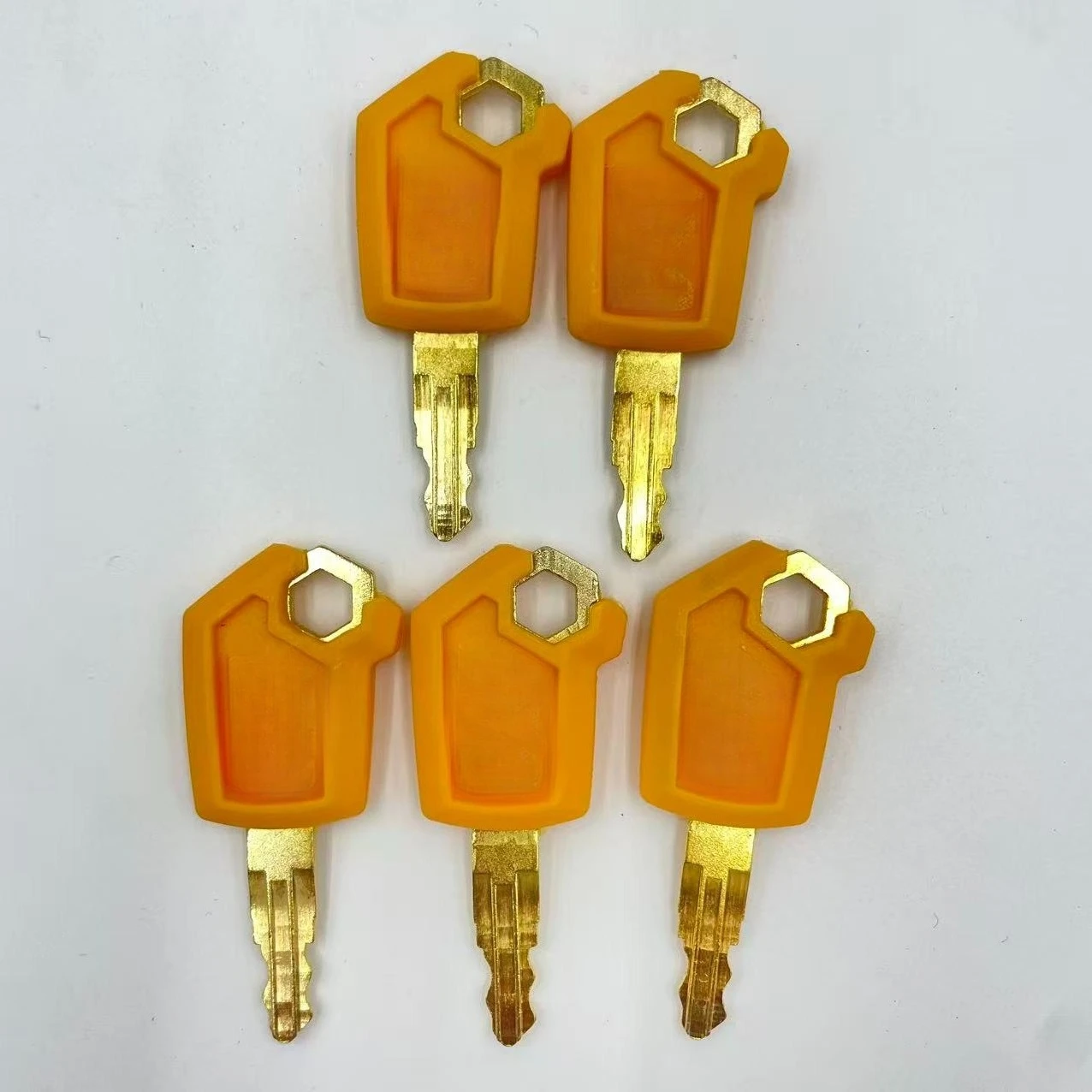 5PCS 5P8500 Ignition Start and Door Lock High Quality Key for E307 313 315 320D Excavator Dozer Loader