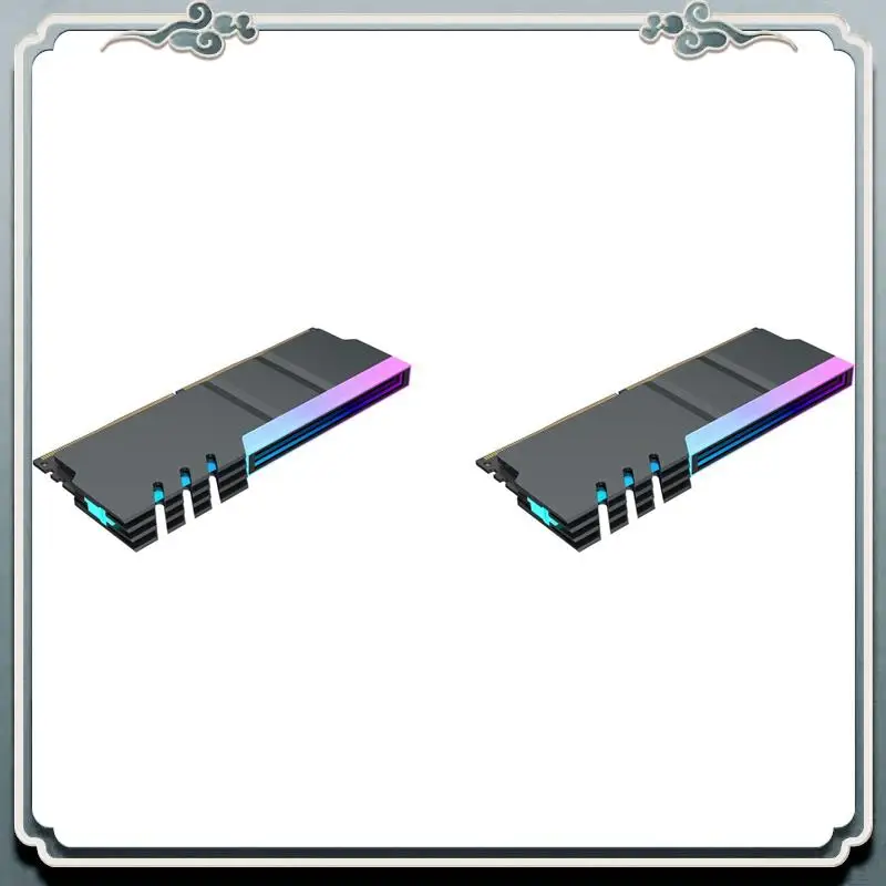 

Премиум 2X Компьютер DDR4 DDR5 5V ARGB Sync Память Радиатор ПК RGB Цветной ОЗУ Радиатор Кулер Охлаждающая Прокладка Броня Черный