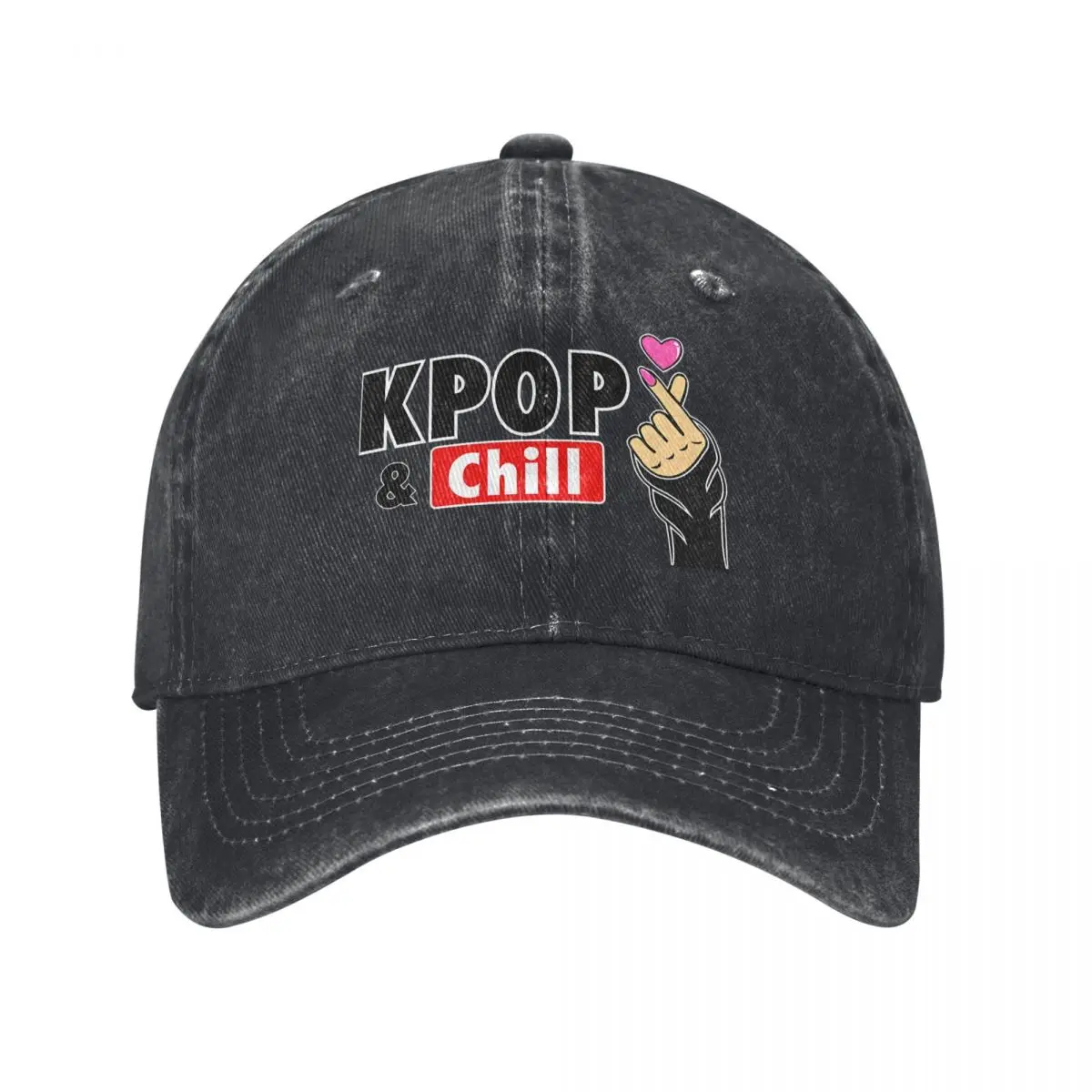 Washed Men's Baseball Cap Kpop Chill Trucker Snapback Caps Dad Hat Kpop Golf Hats