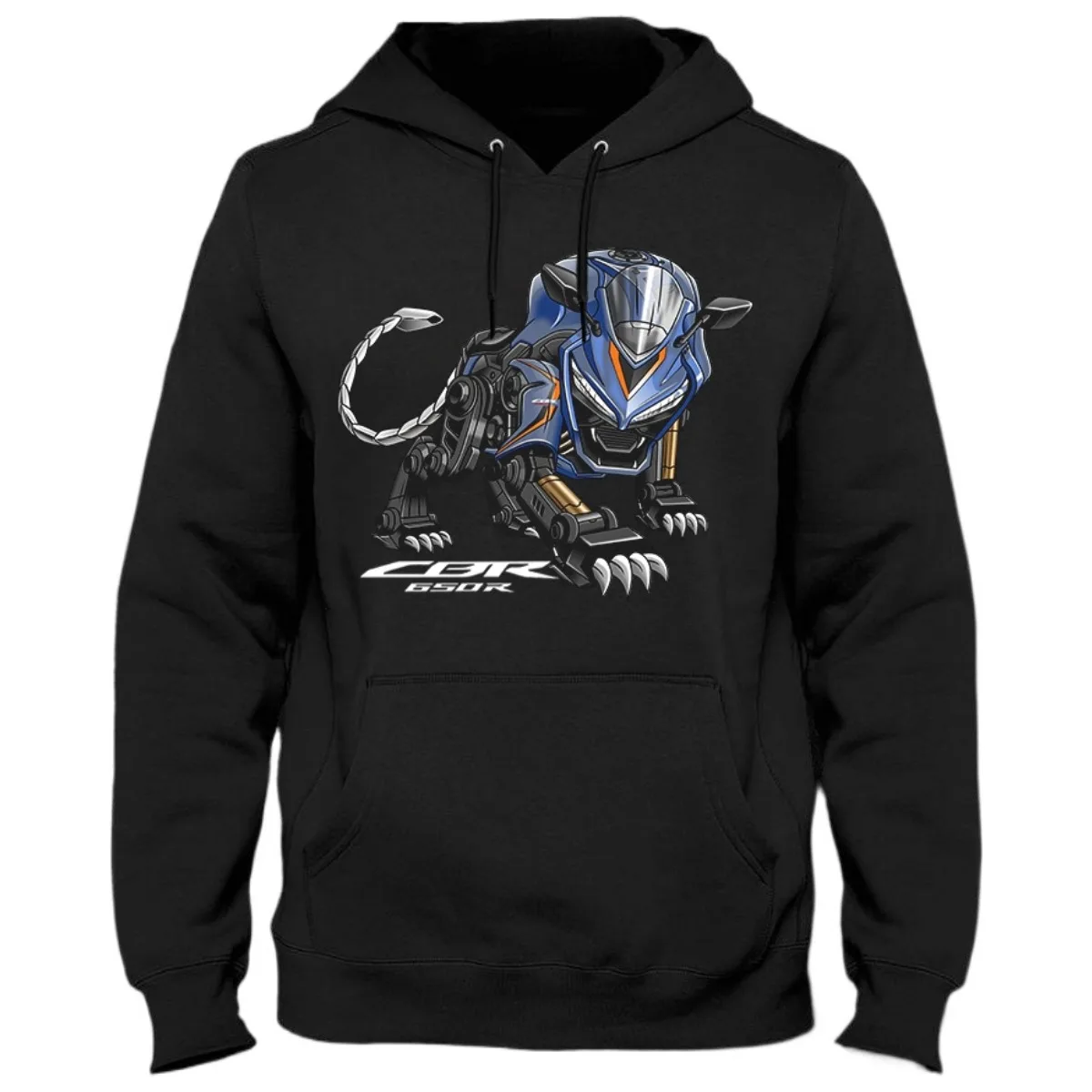 Classic Japanese Motorcycle CBR 650R Panther Inspired Pullover Hoodie New 100% Cotton Casual Mens Sweatshirts Fashion Streetwear