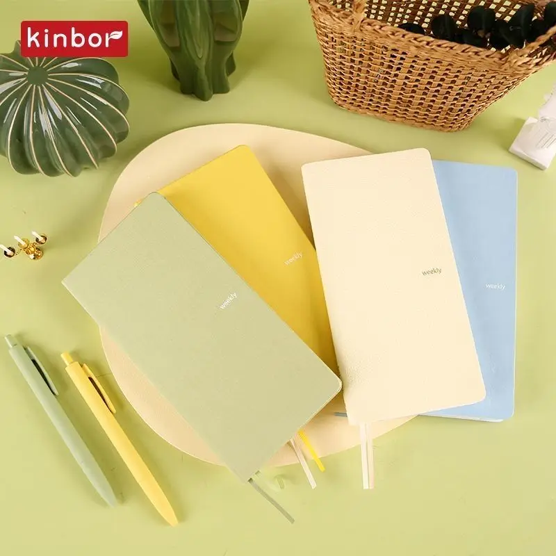 

Kinbor Weekly Plan Notebook Agenda 2023 2022 Planner Schedule Diary Journals Todolist Notepad Kawaii Stationery Supplies Gift