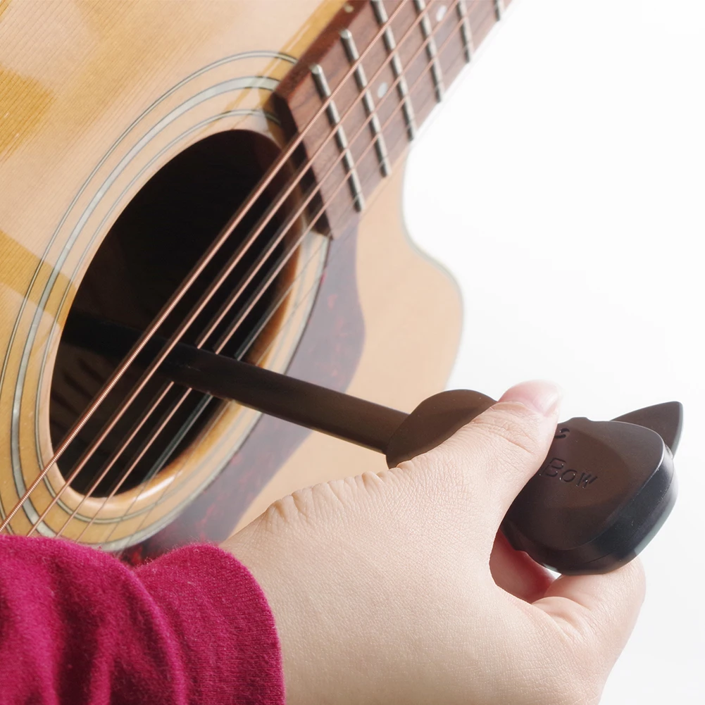 Accessori per chitarra classica Folk con fiocco per chitarra arco per chitarra in ABS ben bilanciato con carta vetrata per panno per la pulizia della colofonia per principianti