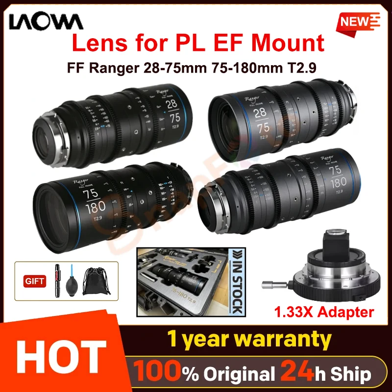 Laowa FF Ranger 75-180mm T2.9 28-75mm T2.9 Professional Cinema Full Frame Cine Zoom Lens PL EF Mount ·kit — Laowa