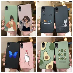 For iPhone X XR XS Max Case iPhoneX Cartoon TPU Silicone Pretty Flower Cute Black Cat Phone Case For iPhone X Xr Xs Back Cover