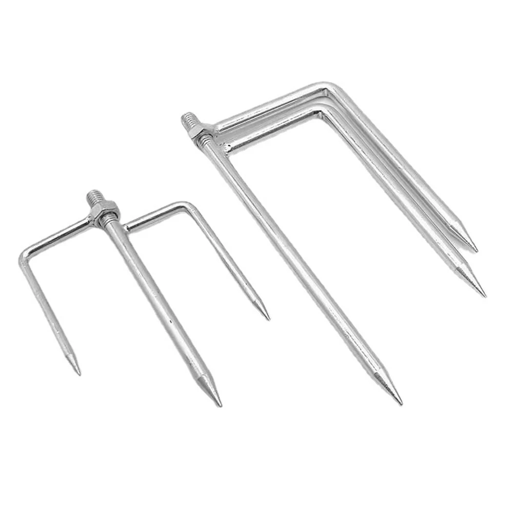 1Pc 17/21cm Parasol Holder Umbrella Ground Spike Clamp Tools for Outdoor Activities With Universal Threaded Interface