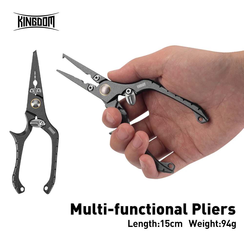 

Рыболовные плоскогубцы Kingdom, резак для лески, 94 г, многофункциональные плоскогубцы, ножницы со стальным узлом, средство для удаления крючков, рыболовные снасти, оборудование
