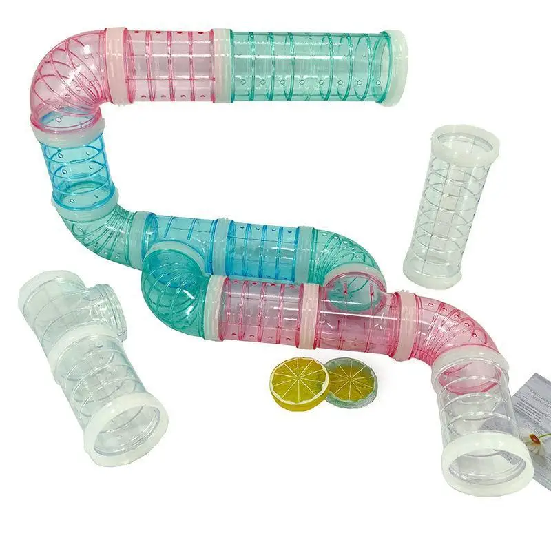 Hamster Tunnel Tube Set U-Shaped External Pipeline Small Pet Training Sports Tubes Hamster Chinchilla Cage Accessories