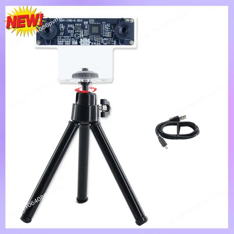 

T24C 36 Degree Camera Module OV9732 1MP 8Mm Dual Camera Module Manual Focus With Shell+Tripod For Winxp/7/8/10 Linux/Android