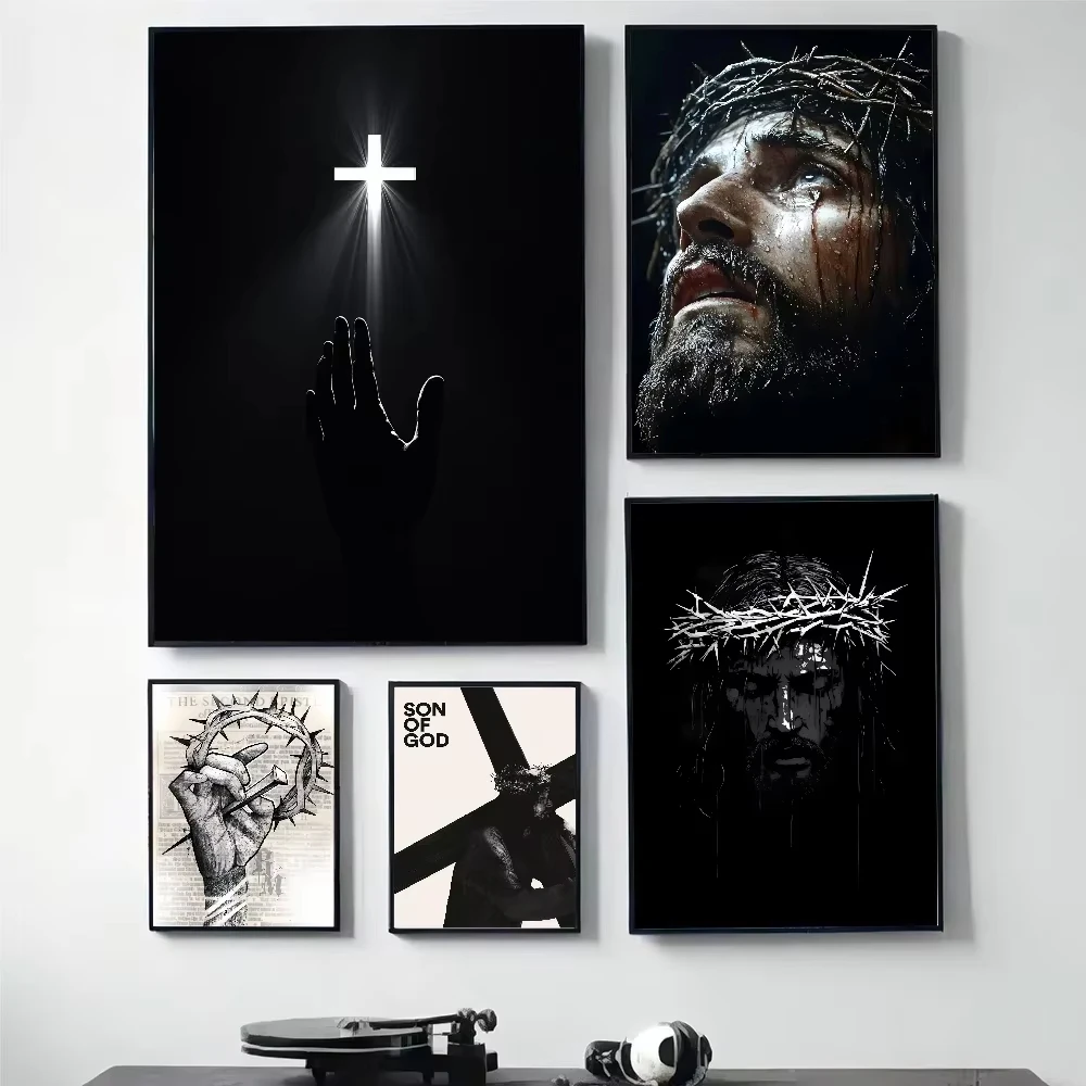 Frameless Son of God Jesus Cross Holy Light Wall Art Oil Painting By Numbers Suitable for Home  Living Room Or Room De
