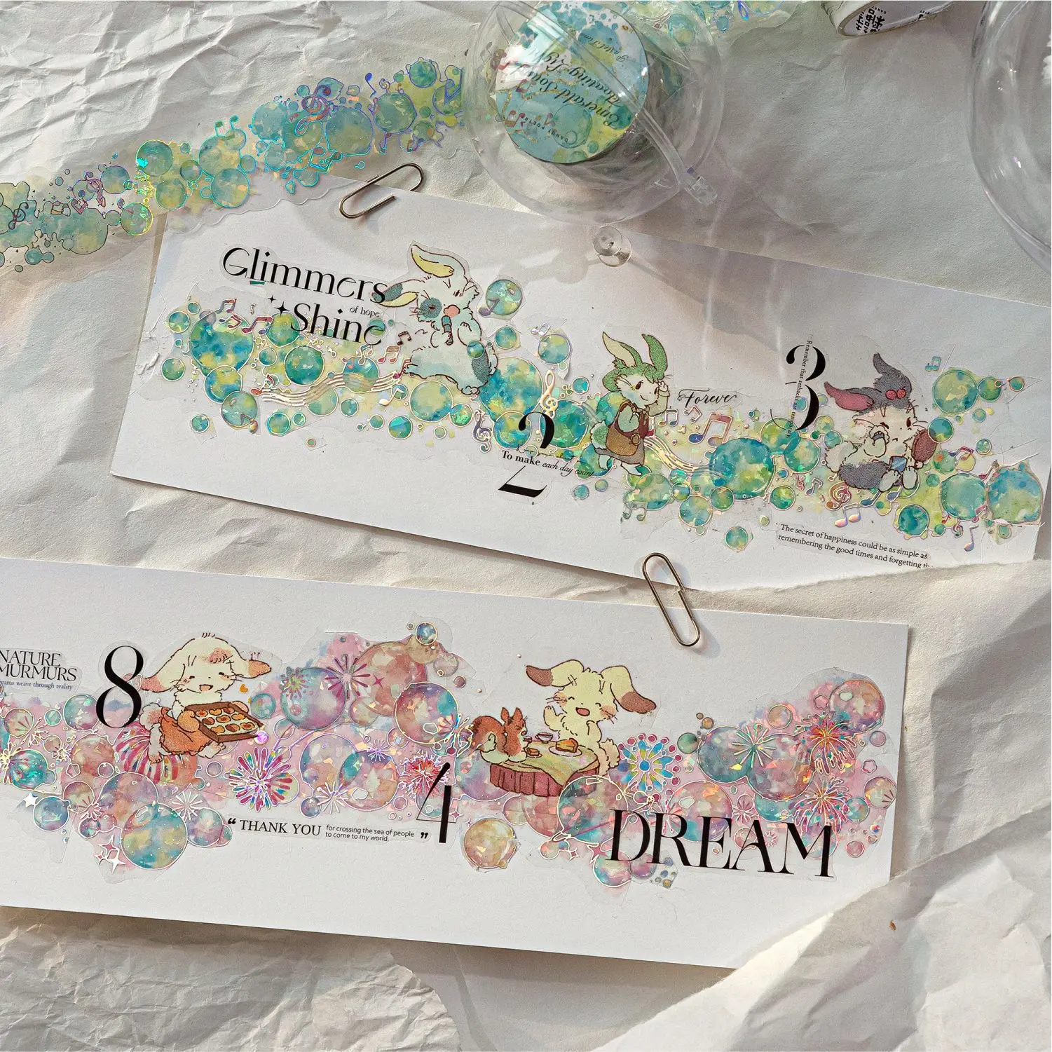1pcs/lot Decorative Adhesive Tapes Floating Light Dream Decorative Scrapbooking DIY Paper Japanese Stickers