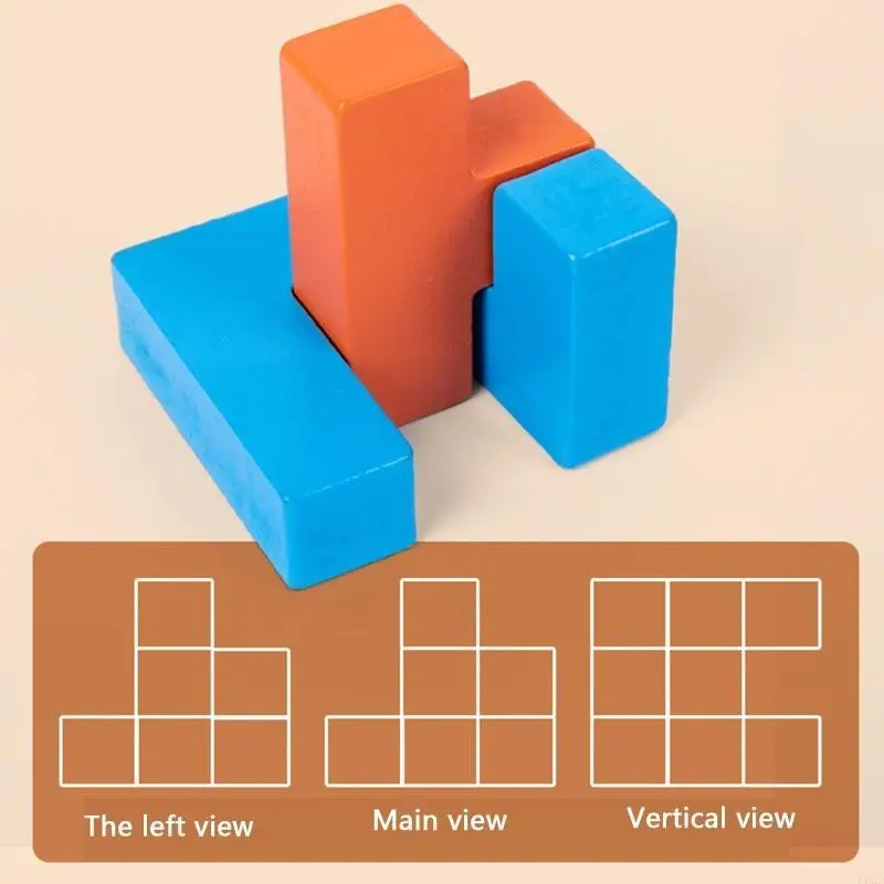 

F62D Sorting Toy Building Block Preschool Supplies Teaser for Kids Education