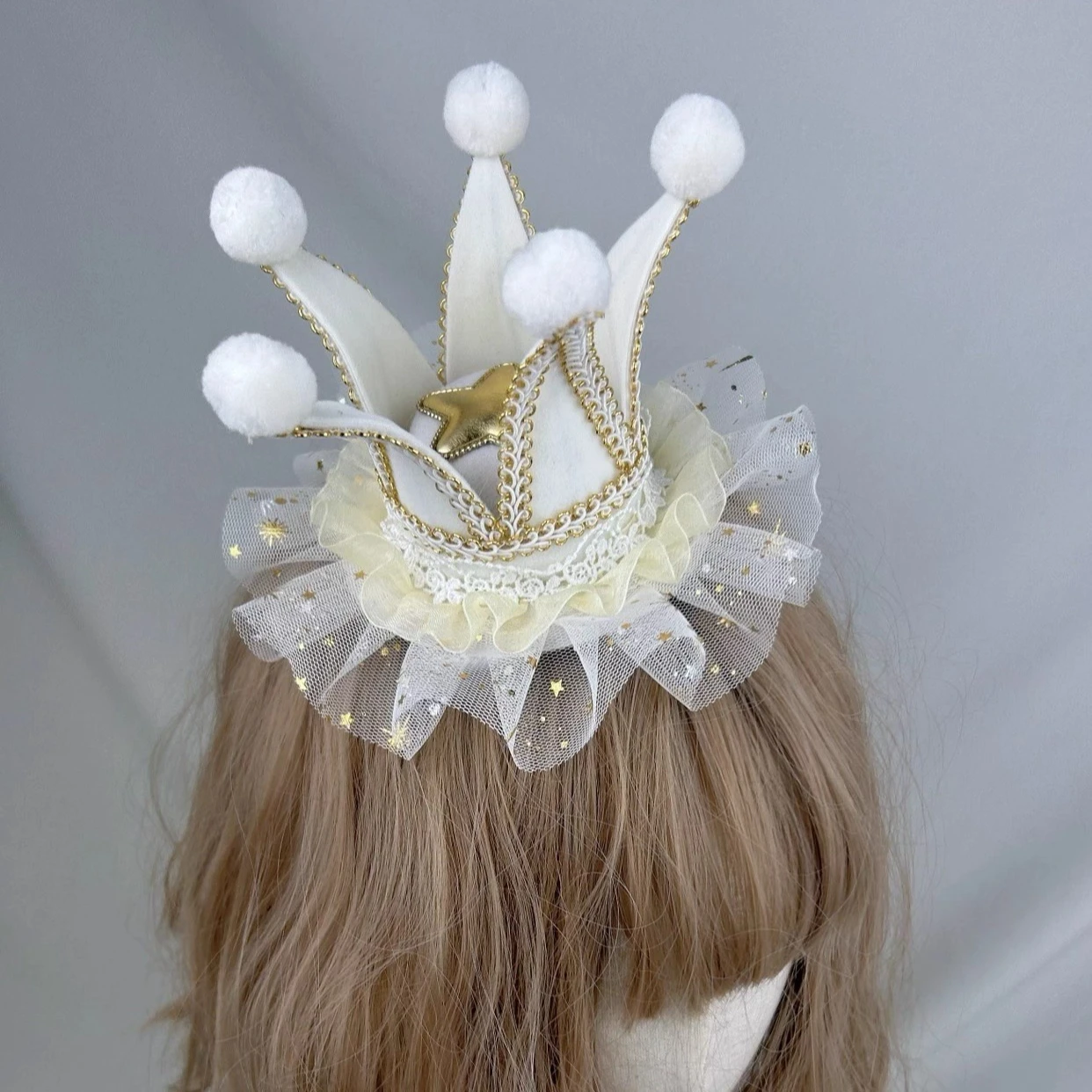 Lolita Fairy Tale Style Crown Top Hat Hairpin Hair Accessories Fedora Hat Lolita Cute Circus Hats