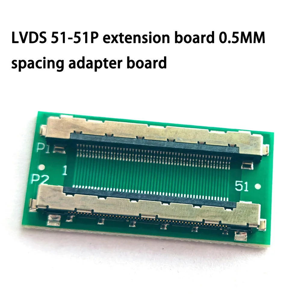 LVDS51P to FPC51P Flip Down Connection LVDS51-51P Extension Board 0.5MM Spacing Adapter Board LCD Screen Cable Interface Test