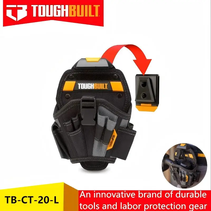 

TOUGHBUILT TB-CT-20-L Большой чехол для дрели — для ремня для инструментов, портативный набор инструментов для хранения ручной дрели