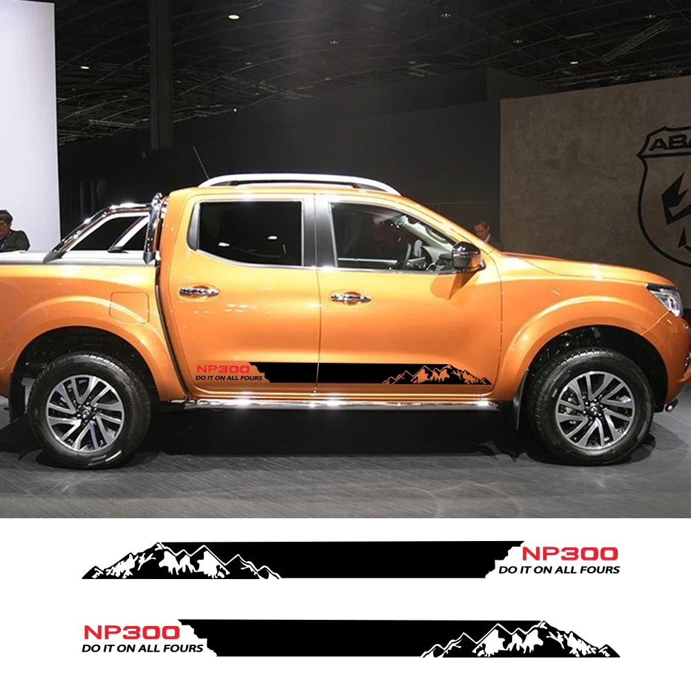 

Автомобильные длинные полосы наклейки для Nissan NAVARA NP300 в горах стильные аксессуары для тюнинга «сделай сам» Автомобильная Боковая дверь виниловая пленка спортивные наклейки