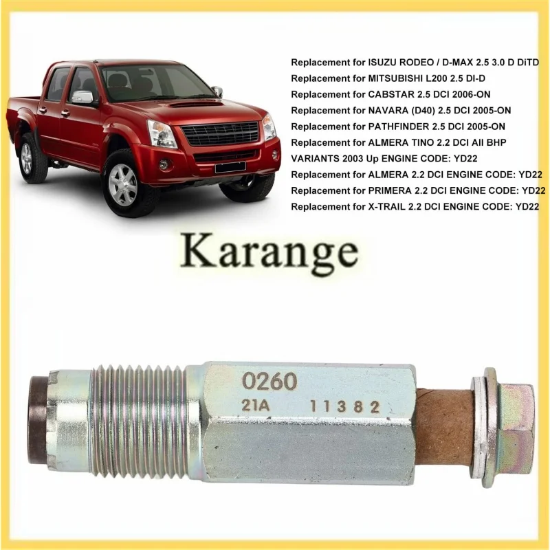 Relief Limiter Pressure Valve Common Rail Injectors FOR DENSO OEM 095420-0260 095420-0281 8-98032549-0 095420-0280 095438-0190