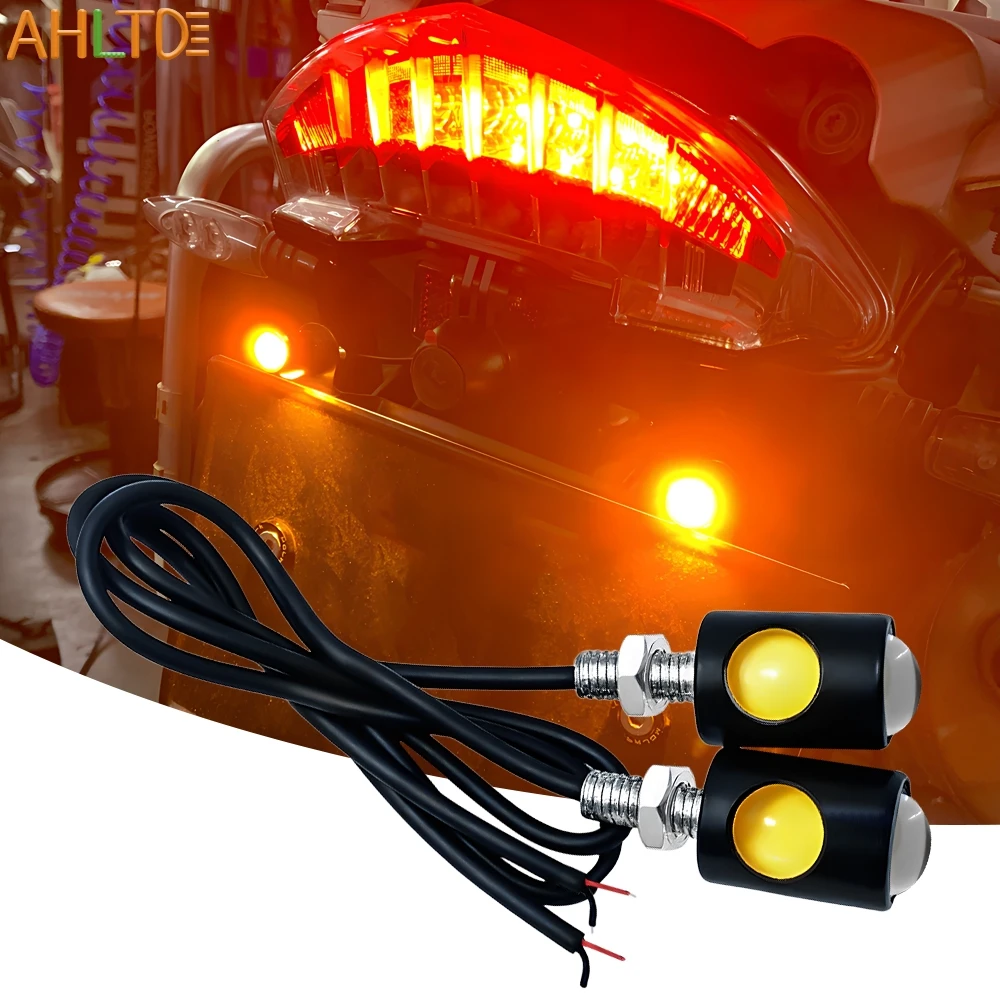 

2Pcs Eagle Eye Led Motorcycle Car Daytime Running Light Drl Super Bright Turn Signal Clearance License Plate Tail Brake Fog Lamp
