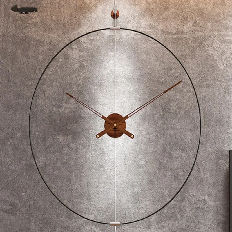 Modern Nordic Wall Clocks Large Round Silent Scandinavian Design Minimalist Art Clock For Living Room Aesthetic Indoor Decor​
