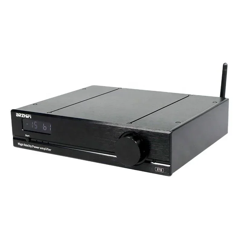 In stock BRZHIFI X10 High Power Digital Amp New APTX BT 5.0 TPA3251 PCM5102A Decode HIFI Stereo Audio Amplifier USB RCA DAC 300W