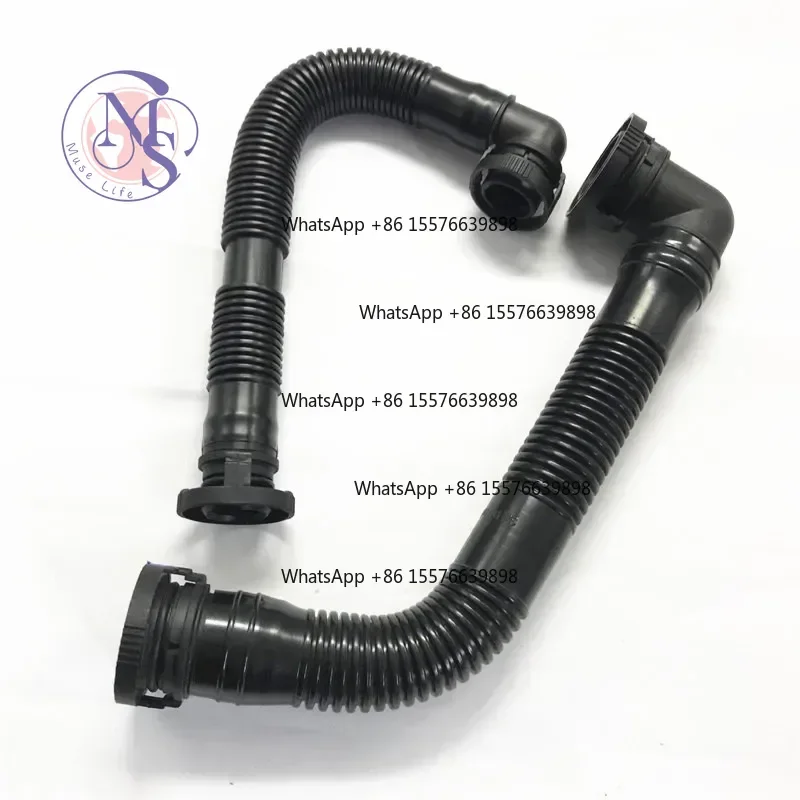 1Pc Secondary Air Pump Breather Exhaust Hose & Mount Kit, Engine Emission Pipe Replacement Spare Part