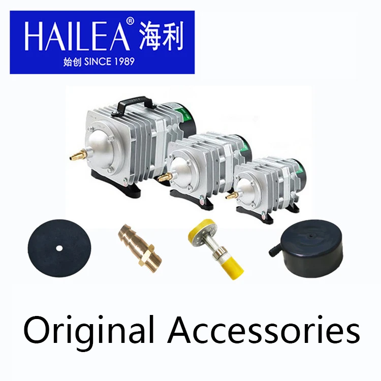 HAILEA ACO-208 308 318 328 Solenoid Type Air Compressor Original Parts Valve Piece Copper Head Piston Motor Carry Handle