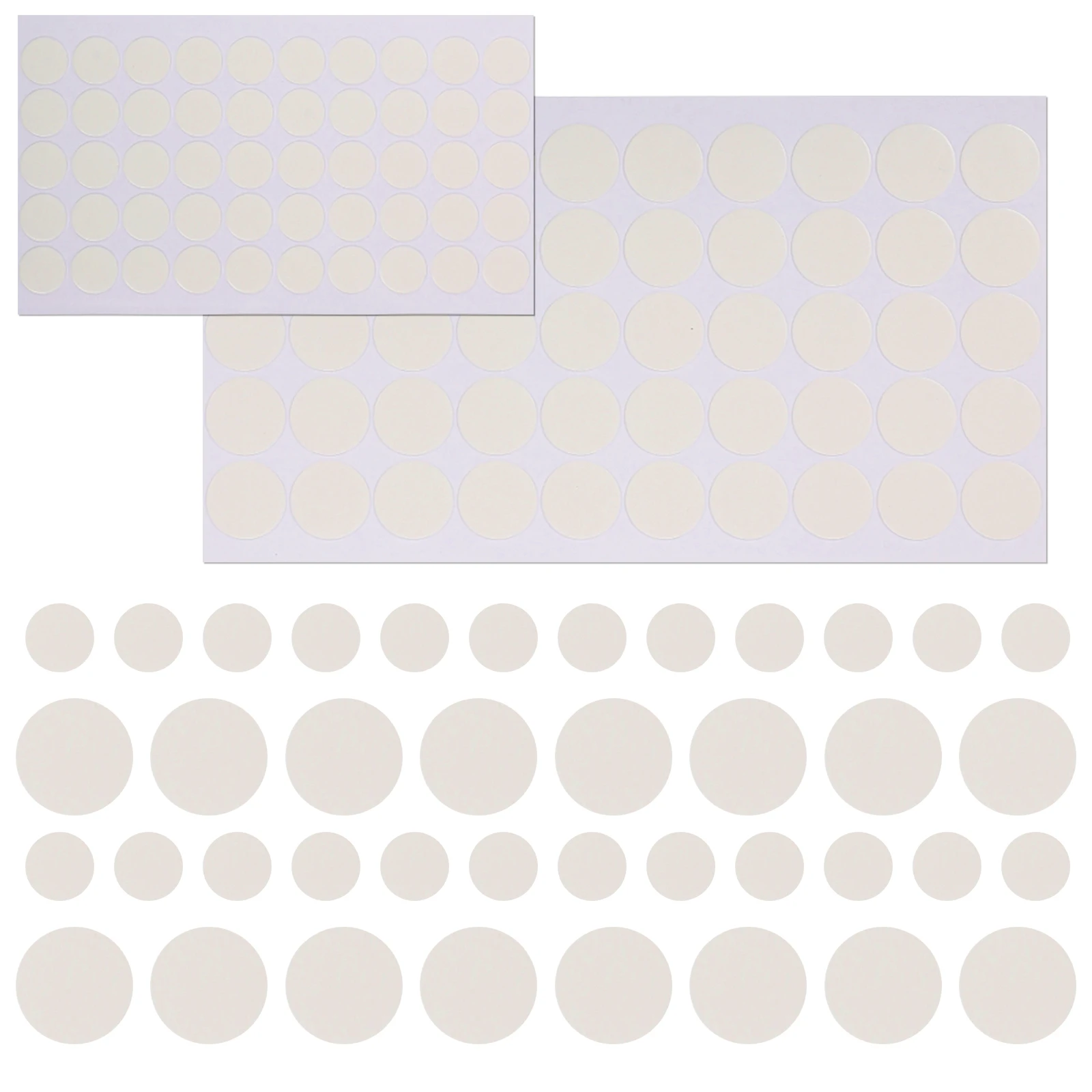 200 قطعة من ملصقات الدائرة الشفافة بنقاط لاصقة مزدوجة الجوانب لبالون الصور وتغليف هدايا الزفاف والحرف اليدوية بدون أثر